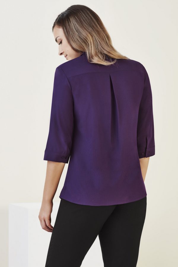Womens Florence Plain 3/4 Sleeve Shirt (FBIZCS951LT)
