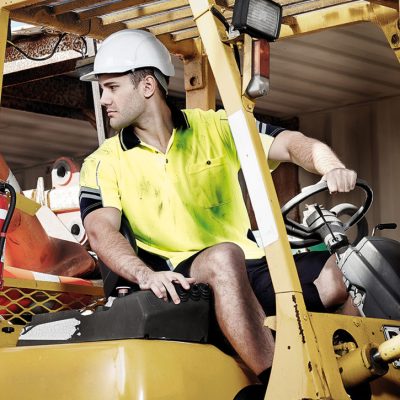 Mens Hi Vis Squad Short Sleeve Polo (FBIZZH237)