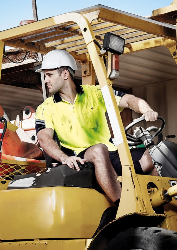 Mens Hi Vis Squad Short Sleeve Polo (FBIZZH237)