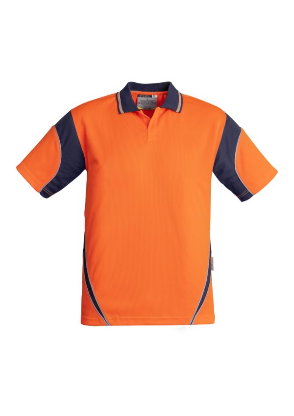 Mens Hi Vis Aztec Short Sleeve Polo (FBIZZH248)