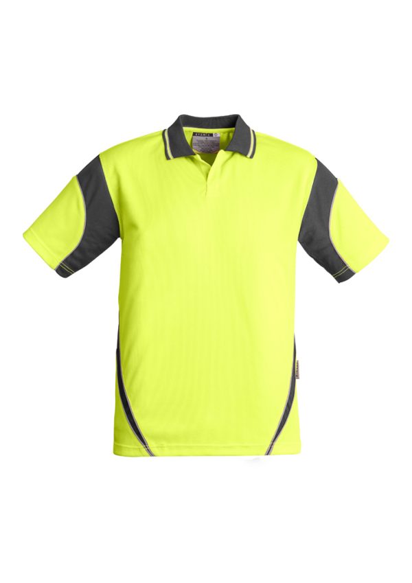 Mens Hi Vis Aztec Short Sleeve Polo (FBIZZH248)