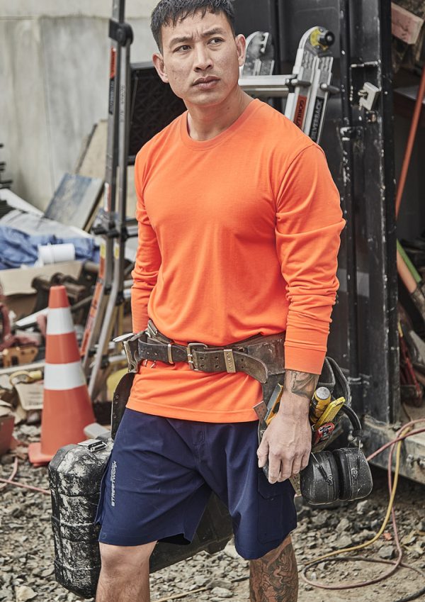 Mens Hi Vis Long Sleeve Tee (FBIZZH390)