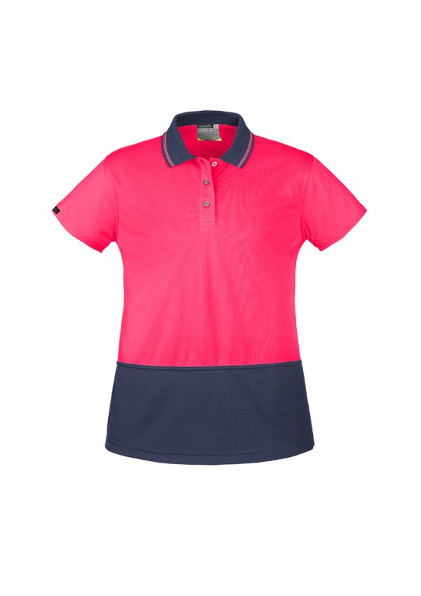 Womens Hi Vis Basic Short Sleeve Polo (FBIZZH731)