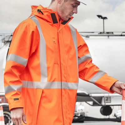 Mens TTMC-W23 Hi Vis X Back Heavy Duty Waterproof Jacket (FBIZZJ620-NZ)