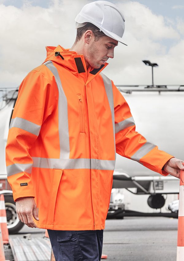 Mens TTMC-W23 Hi Vis X Back Heavy Duty Waterproof Jacket (FBIZZJ620-NZ)