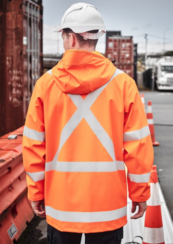 Mens TTMC-W23 Hi Vis X Back Heavy Duty Waterproof Jacket (FBIZZJ620-NZ)