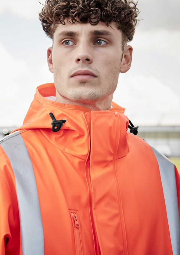 Mens TTMC-W23 Hi Vis X Back Heavy Duty Waterproof Jacket (FBIZZJ620-NZ)