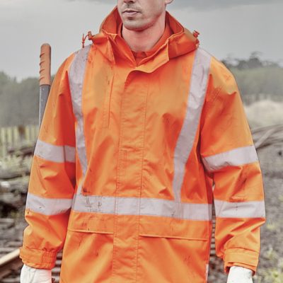 Mens TTMC-W23 Hi Vis X Back Ultralite Waterproof Jacket (FBIZZJ657-NZ)