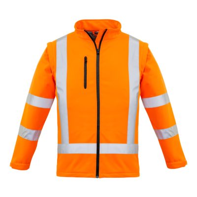 Womens Hi Vis NSW Rail X Back 2 In 1 Softshell Jacket (FBIZZJ770)