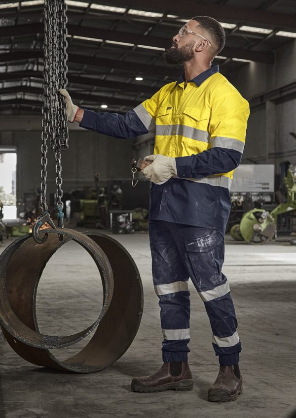 Mens Essential Stretch Taped Cargo Pant - Cuffed (FBIZZP935)
