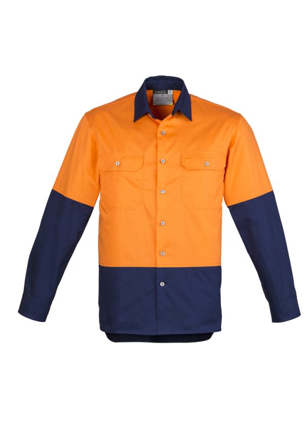 Mens Industrial Long Sleeve Shirt (FBIZZW122)