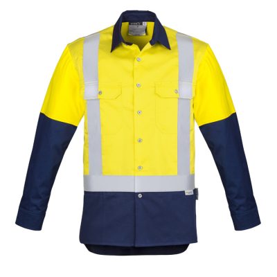 Mens Industrial Long Sleeve Shirt - Shoulder Taped (FBIZZW124)
