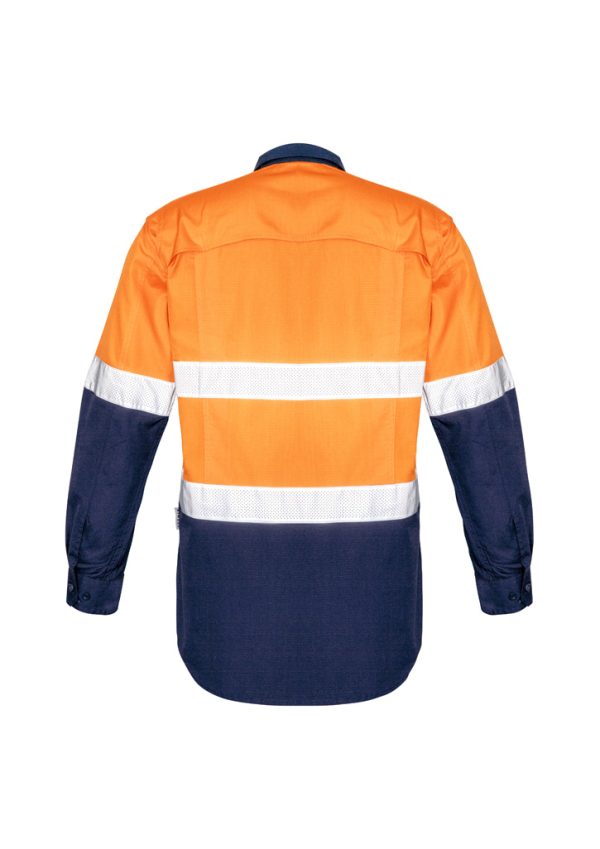 Mens Rugged Cooling Hi Vis Taped Long Sleeve Shirt (FBIZZW129)