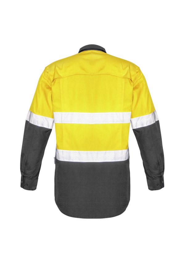 Mens Rugged Cooling Hi Vis Taped Long Sleeve Shirt (FBIZZW129)