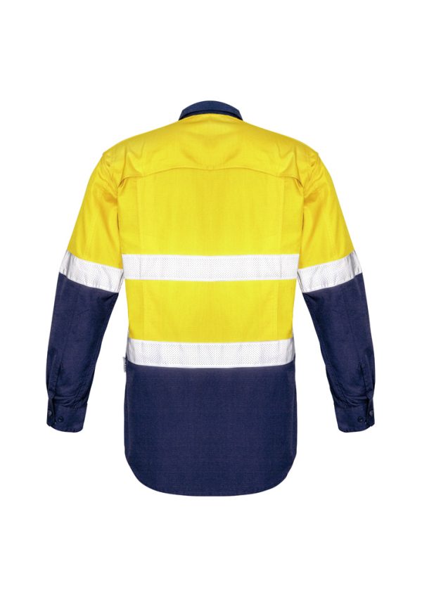 Mens Rugged Cooling Hi Vis Taped Long Sleeve Shirt (FBIZZW129)