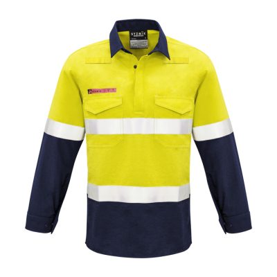 Mens FR Closed Front Hooped Taped Spliced Shirt (FBIZZW133)