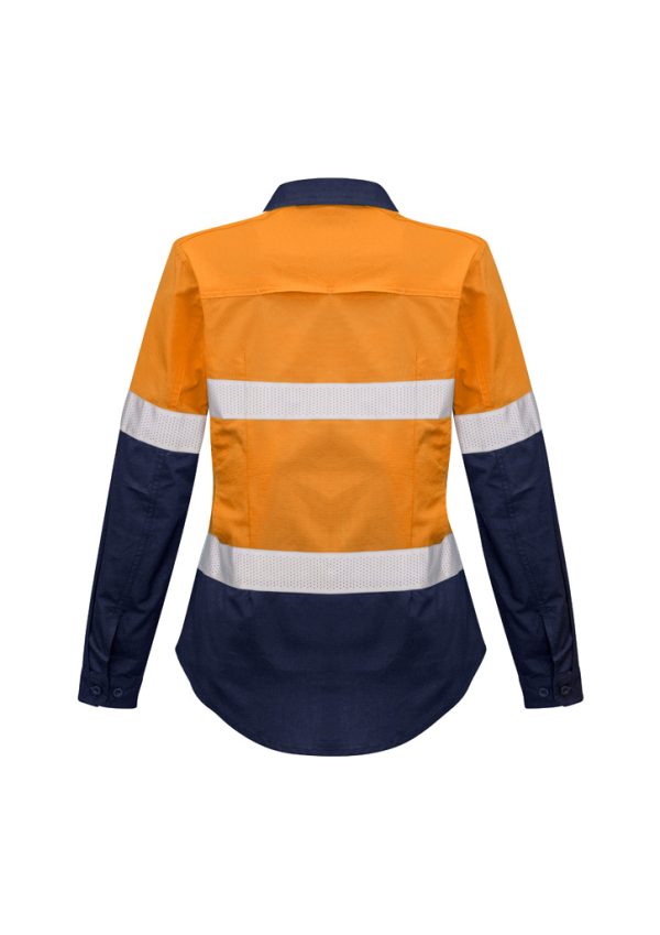 Womens Rugged Cooling Hi Vis Taped Long Sleeve Shirt (FBIZZW720)