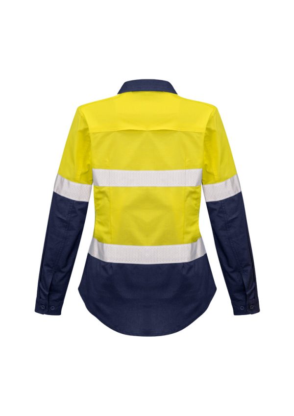 Womens Rugged Cooling Hi Vis Taped Long Sleeve Shirt (FBIZZW720)