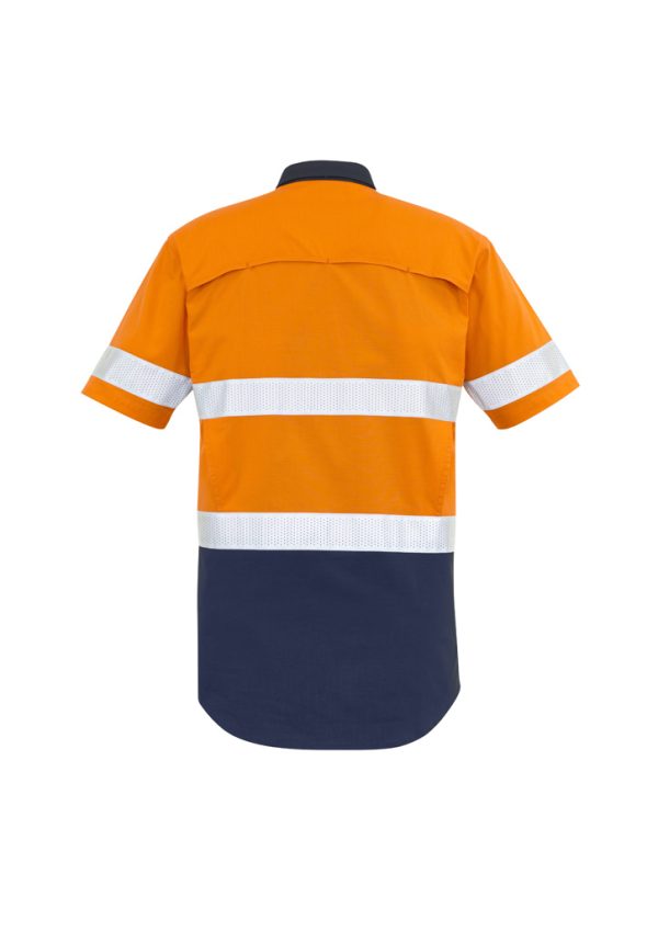 Mens Rugged Cooling Hi Vis Taped Short Sleeve Shirt (FBIZZW835)