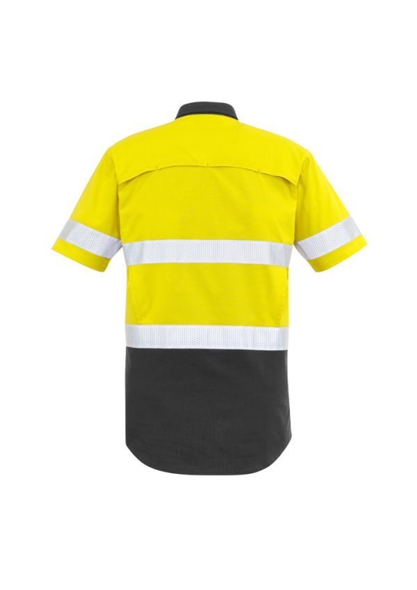 Mens Rugged Cooling Hi Vis Taped Short Sleeve Shirt (FBIZZW835)