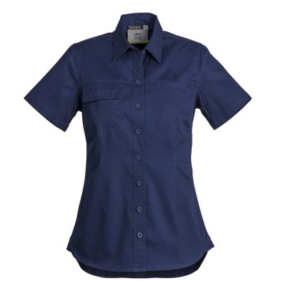 Womens Lightweight Tradie Short Sleeve Shirt (FBIZZWL120)