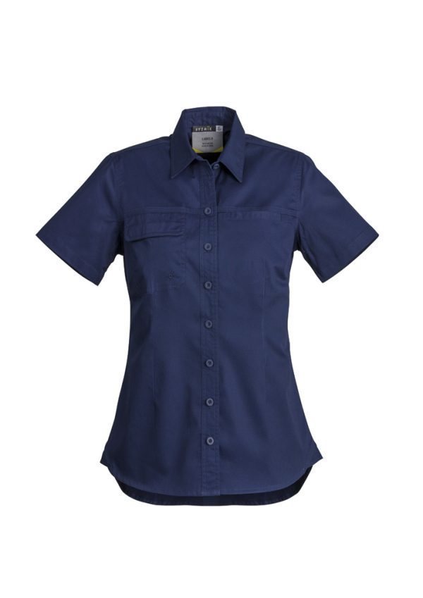 Womens Lightweight Tradie Short Sleeve Shirt (FBIZZWL120)