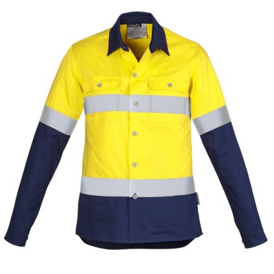 Womens Industrial Long Sleeve Shirt - Hoop Taped (FBIZZWL123)