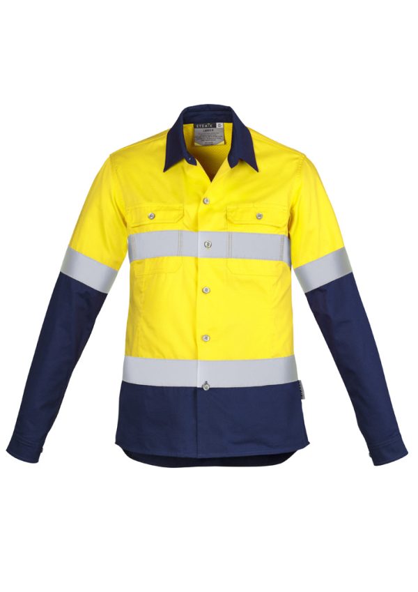 Womens Industrial Long Sleeve Shirt - Hoop Taped (FBIZZWL123)