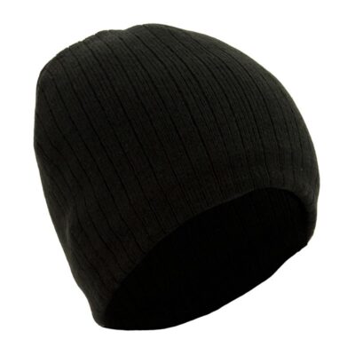 Cable Knit Beanie With Fleece Lining – Black (MAXUMMAXSP07)
